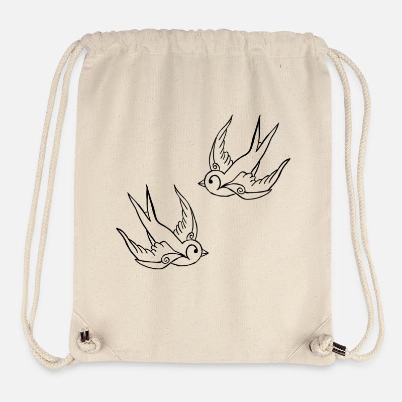 Birds - Stanley/Stella Recycled Gym Bag - natural