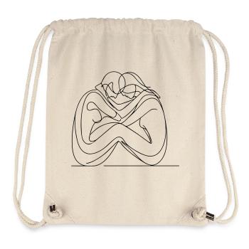 Eternal Embrace Lines - Stanley/Stella Recycled Gym Bag - natural - Front