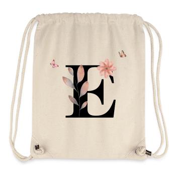 Buchstabe e Wildblumen Aquarelle - Stanley/Stella recycelter Gym Bag - Naturweiß - Vorne