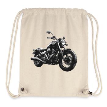 Motocyclette - Sac à cordon recyclé Stanley/Stella - blanc naturel - Devant