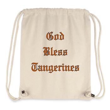 GodBlessTangerines - Stanley/Stella Recycled Gym Bag - natural - Front