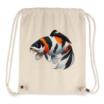 carpe koï ou wi sw - Sac à cordon recyclé Stanley/Stella - blanc naturel - Devant