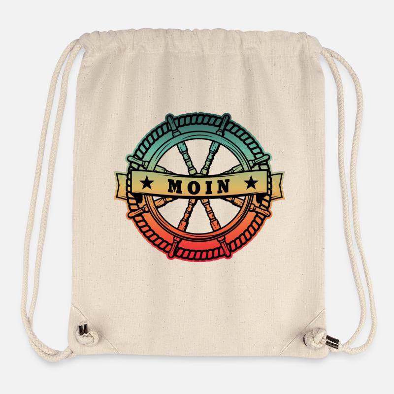 Nordstyle Moin Ankerdesign No. 1 City - Stanley/Stella recycelter Gym Bag - Naturweiß