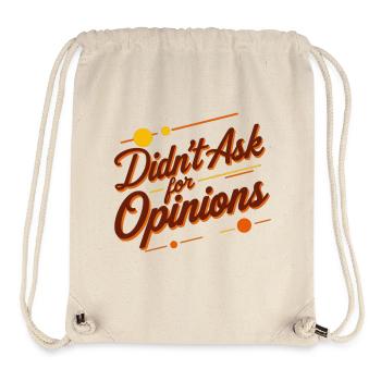 Didn't Ask - Stanley/Stella Recycled Gym Bag - natural - Front