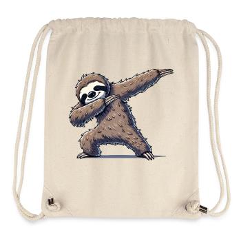 Sloth Dabbing - Stanley/Stella Recycled Gym Bag - natural - Front