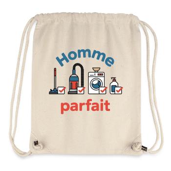 homme parfait - Sac à cordon recyclé Stanley/Stella - blanc naturel - Devant