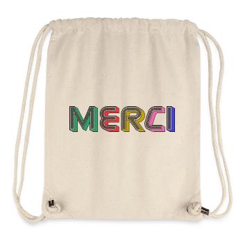 Vielen Dank - Stanley/Stella recycelter Gym Bag - Naturweiß - Vorne