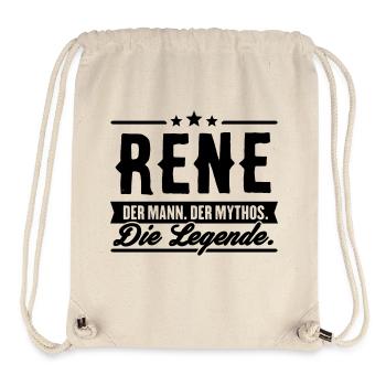 Mann Mythos Legende Rene - Stanley/Stella recycelter Gym Bag - Naturweiß - Vorne