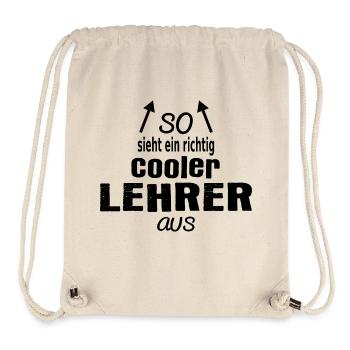 So sieht ein richtig cooler Lehrer aus - Stanley/Stella recycelter Gym Bag - Naturweiß - Vorne