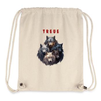 Loyal Wolf Pack - Stanley/Stella Recycled Gym Bag - natural - Front
