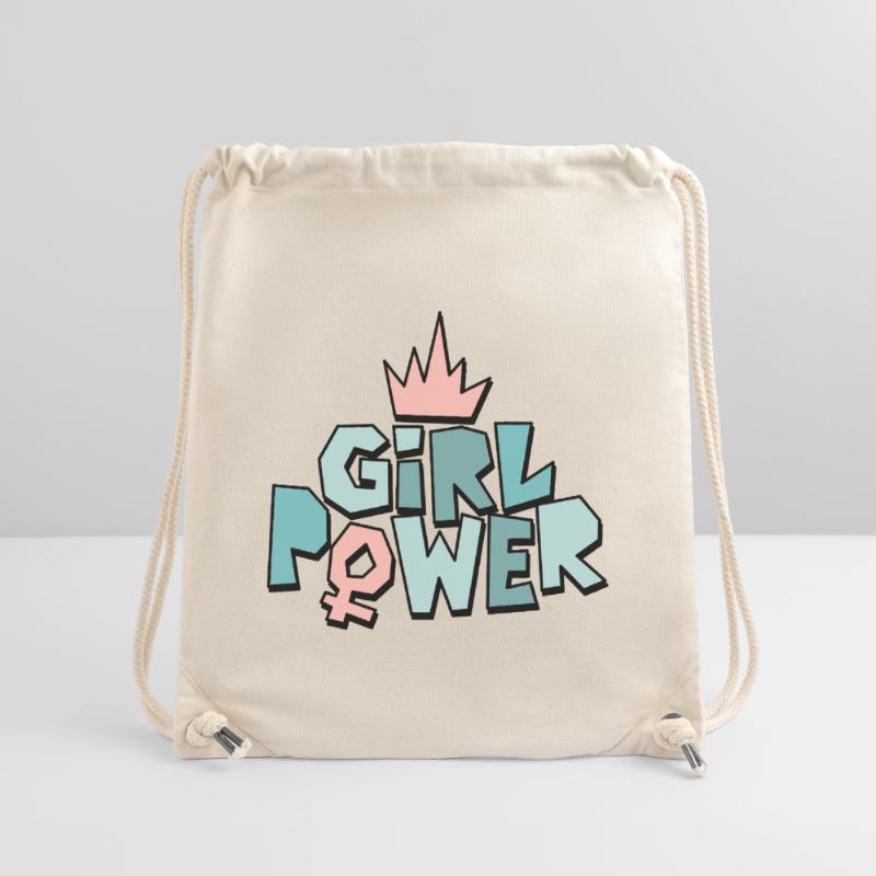 Mädchenpower oder Frauenpower Stanley/Stella recycelter Gym Bag