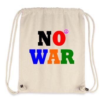 No war - Stanley/Stella Recycled Gym Bag - natural - Front