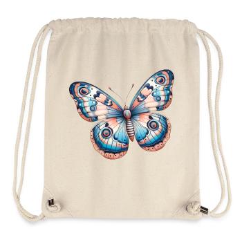 Papillon, fleur - Légèreté Envolée - Sac à cordon recyclé Stanley/Stella - blanc naturel - Devant