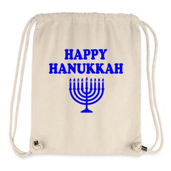 happy hanukkah - Stanley/Stella recycelter Gym Bag - Naturweiß - Vorne