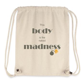 Der nackte Wahnsinn - Stanley/Stella recycelter Gym Bag - Naturweiß - Vorne