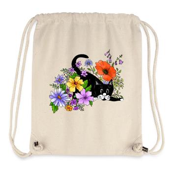 Katze - Stanley/Stella recycelter Gym Bag - Naturweiß - Vorne