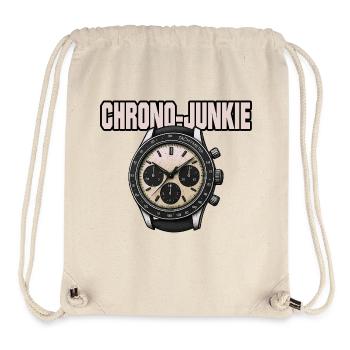 Chrono Junkie – Für die Liebe zur Zeit - Stanley/Stella recycelter Gym Bag - Naturweiß - Vorne