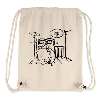 drums - Stanley/Stella recycelter Gym Bag - Naturweiß - Vorne