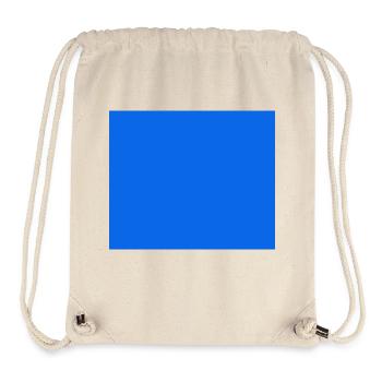 Couleur Bleu Rectangle - Sac à cordon recyclé Stanley/Stella - blanc naturel - Devant