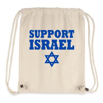 Support israel - Stanley/Stella recycelter Gym Bag - Naturweiß - Vorne