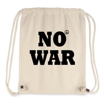 No war - Stanley/Stella Recycled Gym Bag - natural - Front