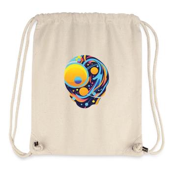 Pensées abstraites : une mer de couleurs - Sac à cordon recyclé Stanley/Stella - blanc naturel - Devant