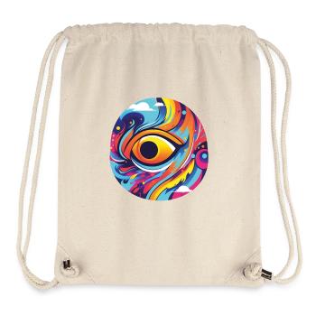 Visions en couleur : découvrez le monde intérieur - Sac à cordon recyclé Stanley/Stella - blanc naturel - Devant