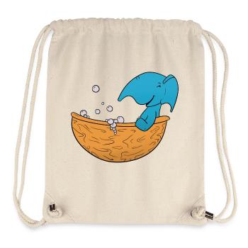 Elephant Bathing - Stanley/Stella Recycled Gym Bag - natural - Front