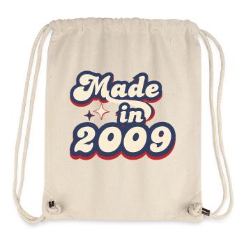 Hergestellt im Jahr 2009 Retro - Stanley/Stella recycelter Gym Bag - Naturweiß - Vorne