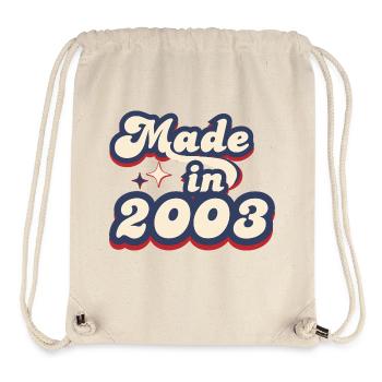 Made in 2003 Retro - Stanley/Stella Recycled Gym Bag - natural - Front