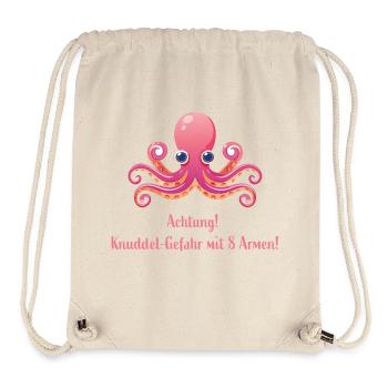 Oktopus - Stanley/Stella recycelter Gym Bag - Naturweiß - Vorne