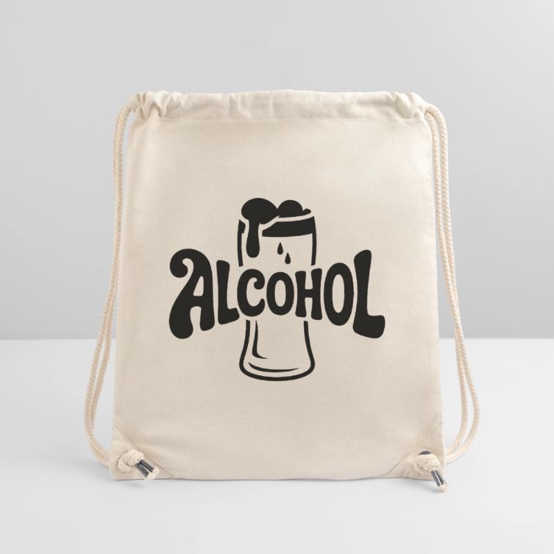 Alcool - Cool Drinking Logo Sac à cordon recyclé Stanley/Stella