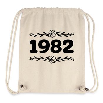1982 Jahrgang 1982 Retro 1982 Jubiläum 1982 - Stanley/Stella recycelter Gym Bag - Naturweiß - Vorne