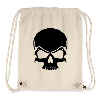 crâne de pirate crâne - Sac à cordon recyclé Stanley/Stella - blanc naturel - Devant