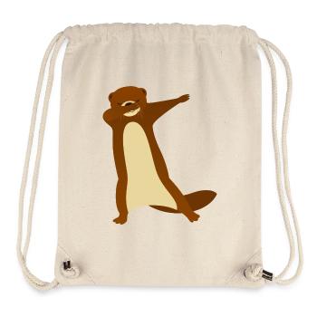 Otter Dab Dance - Cool Gift - Sac à cordon recyclé Stanley/Stella - blanc naturel - Devant