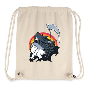 la mort de la mort licorne Sense cadeau drôle - Sac à cordon recyclé Stanley/Stella - blanc naturel - Devant