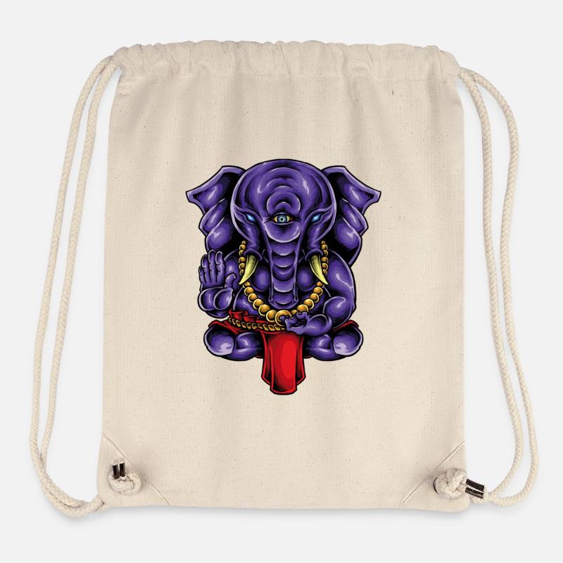 Ganesha - Sac à cordon recyclé Stanley/Stella - blanc naturel