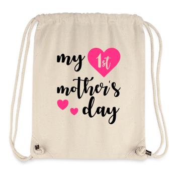 1st Mothers day - Stanley/Stella Recycled Gym Bag - natural - Front