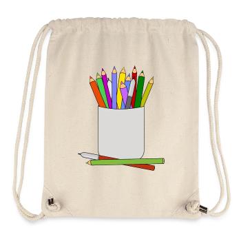 painters crayons artists - Stanley/Stella Recycled Gym Bag - natural - Front