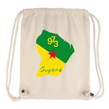 Guyane - Sac à cordon recyclé Stanley/Stella - blanc naturel - Devant