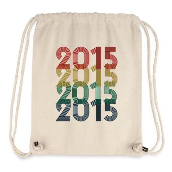 Cool Retro 2015, 8 Years Old, 8th Birthday Kids - Stanley/Stella Recycled Gym Bag - natural - Front