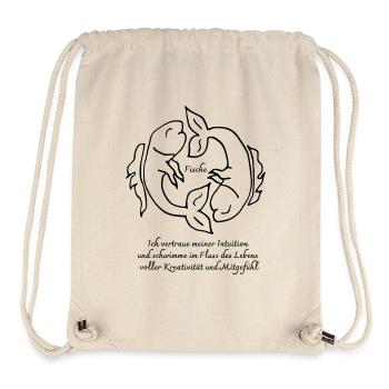 Sternzeichen Fische - Stanley/Stella recycelter Gym Bag - Naturweiß - Vorne
