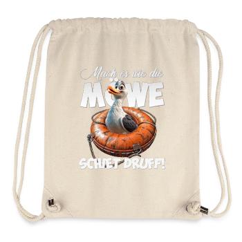 Freche Möwe #lovely toons - Stanley/Stella recycelter Gym Bag - Naturweiß - Vorne