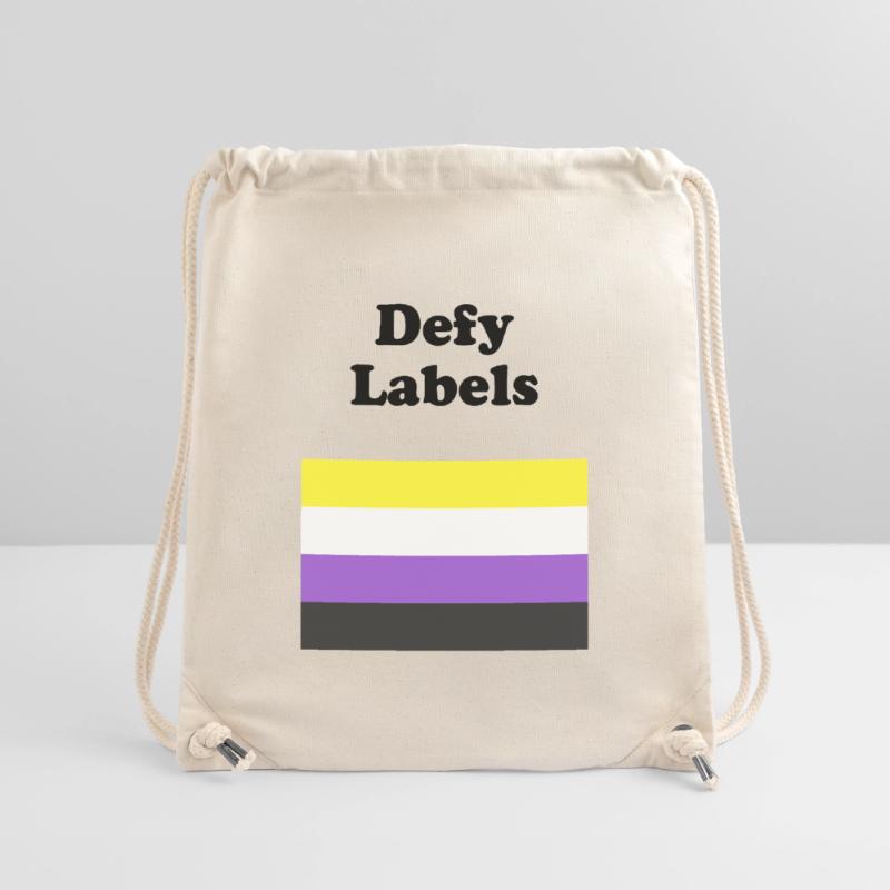 Non Binary Flag Defy Labels Stanley/Stella Recycled Gym Bag