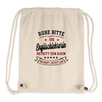 Englischlehrerin Sprachlehrer Lehrerin in Englisch - Stanley/Stella recycelter Gym Bag - Naturweiß - Vorne