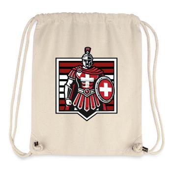 Gladiateur Suisse #2 - Sac à cordon recyclé Stanley/Stella - blanc naturel - Devant