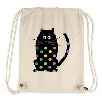 Katze - Stanley/Stella recycelter Gym Bag - Naturweiß - Vorne