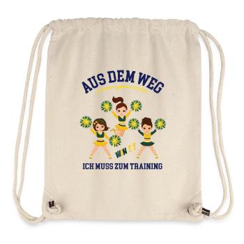 Cheerleading Outfit Training Cheerleader Mädchen - Stanley/Stella recycelter Gym Bag - Naturweiß - Vorne