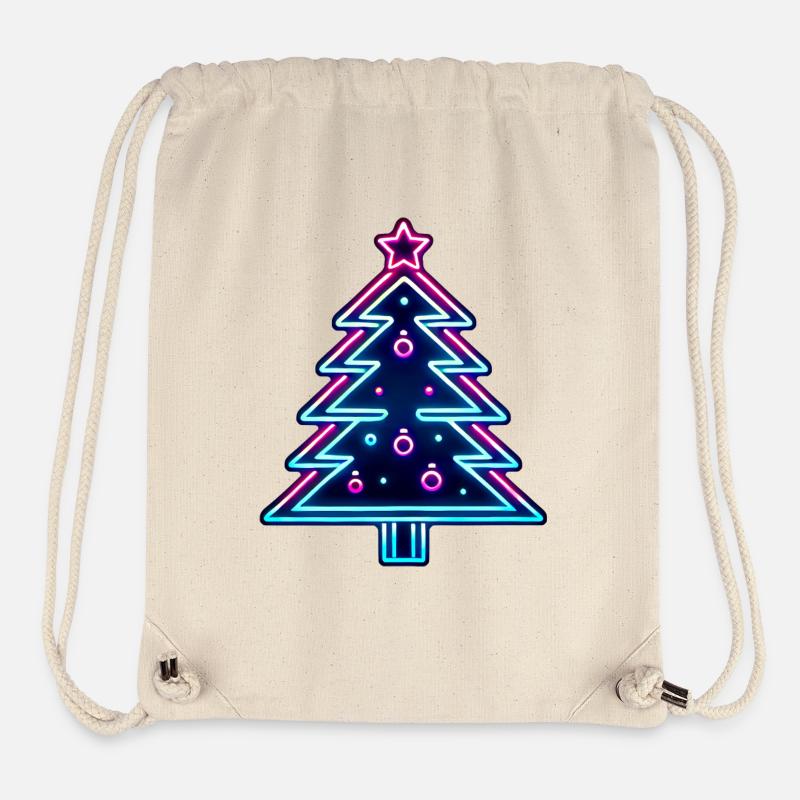 Neon Christmas - Stanley/Stella recycelter Gym Bag - Naturweiß