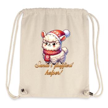 Alpaca - Santa's little helper! - Stanley/Stella Recycled Gym Bag - natural - Front